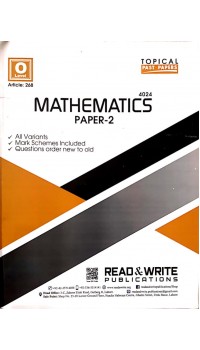 O/L Mathematics Paper 2 (Topical)  -  Article 268